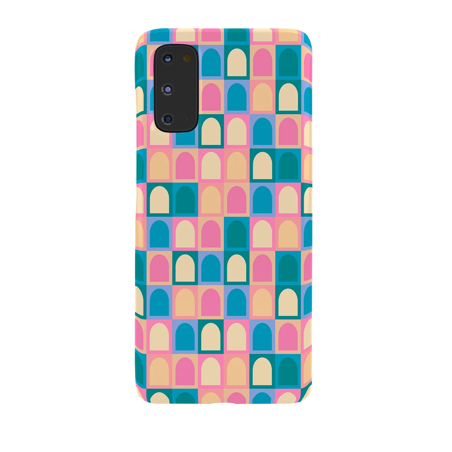 Colour Poems Checker Arches I Pastel Tones Phone Case - Image 18