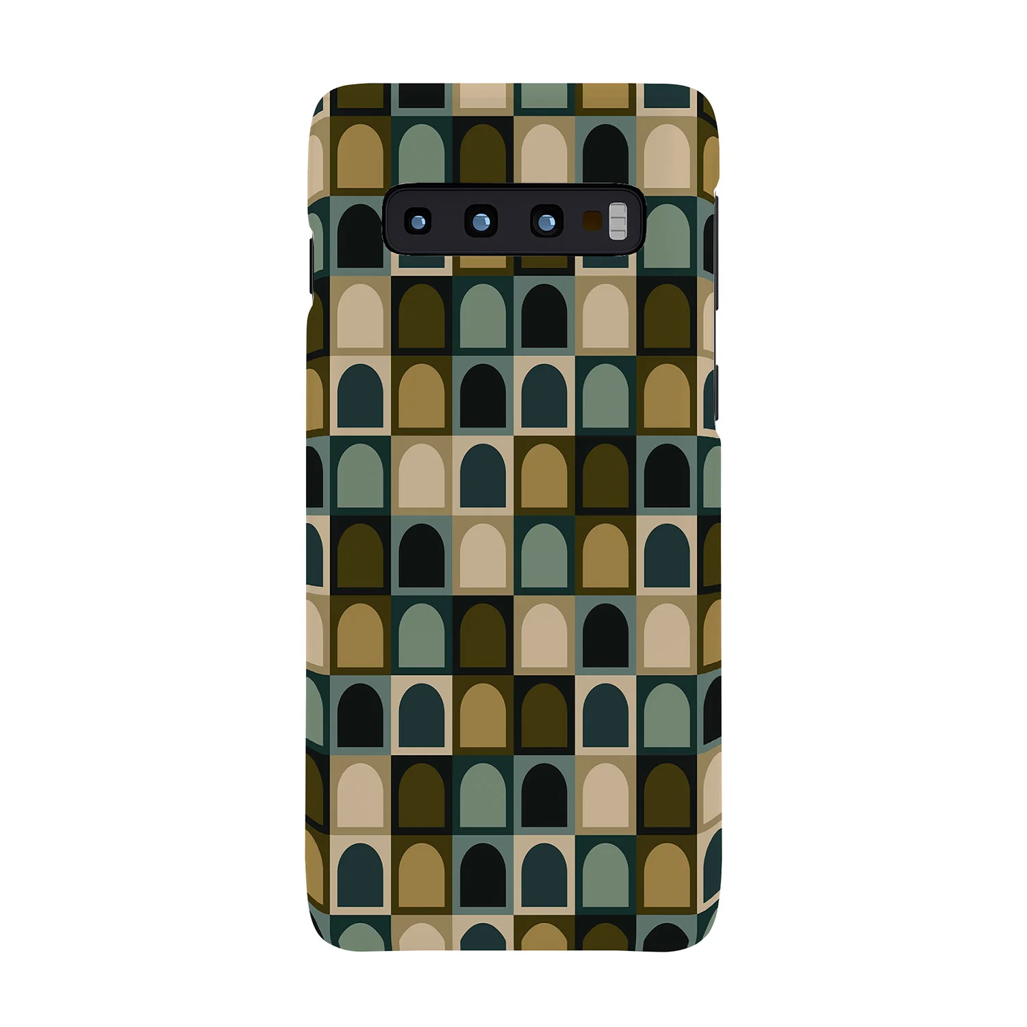 Colour Poems Checker Arches II Earthy Tones Phone Case - Image 17