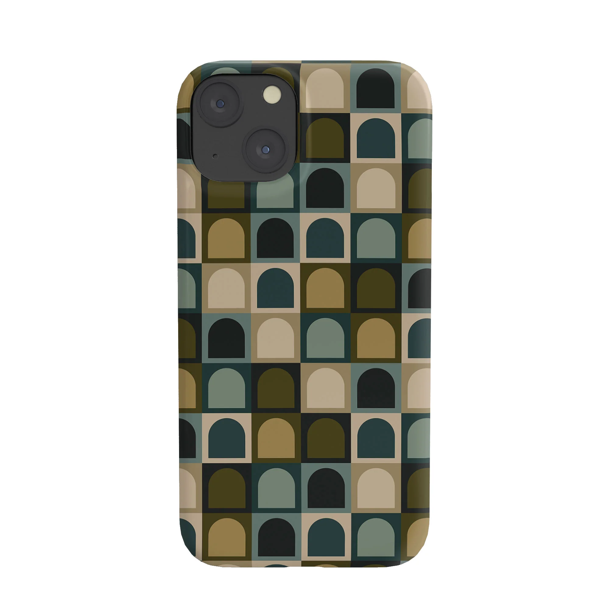 Colour Poems Checker Arches II Earthy Tones Phone Case - Image 47
