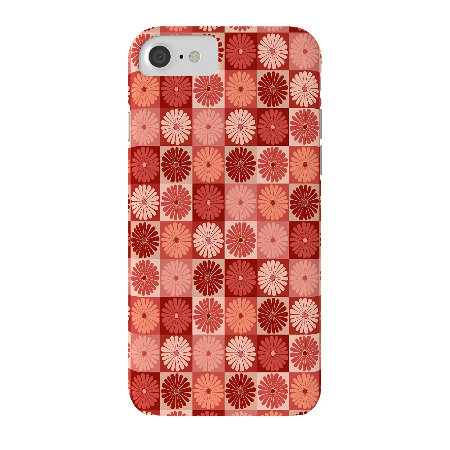 Colour Poems Checker Daisies I Red Pink Phone Case - Image 16
