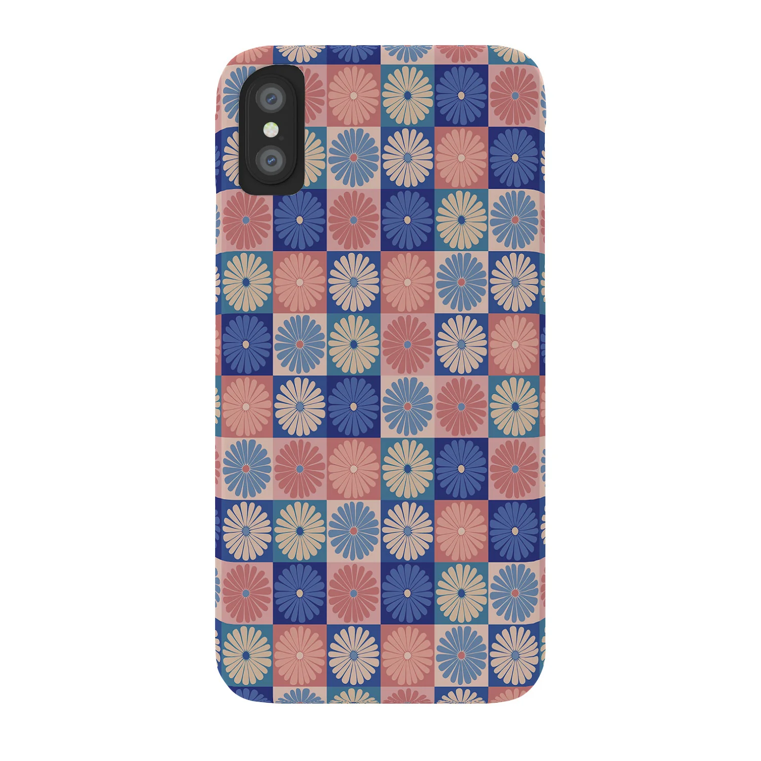 Colour Poems Checker Daisies II Blue Pink Phone Case - Image 14