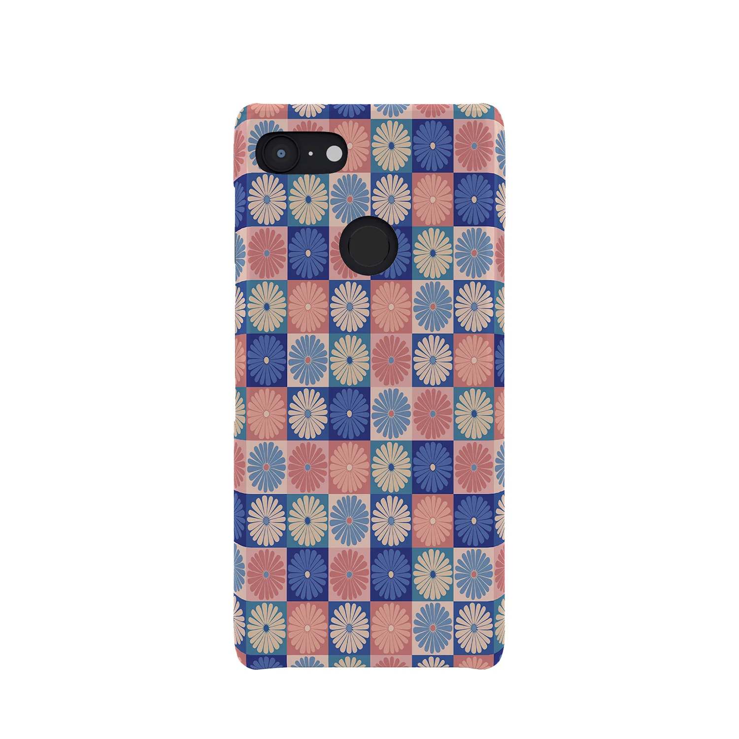 Colour Poems Checker Daisies II Blue Pink Phone Case - Image 19