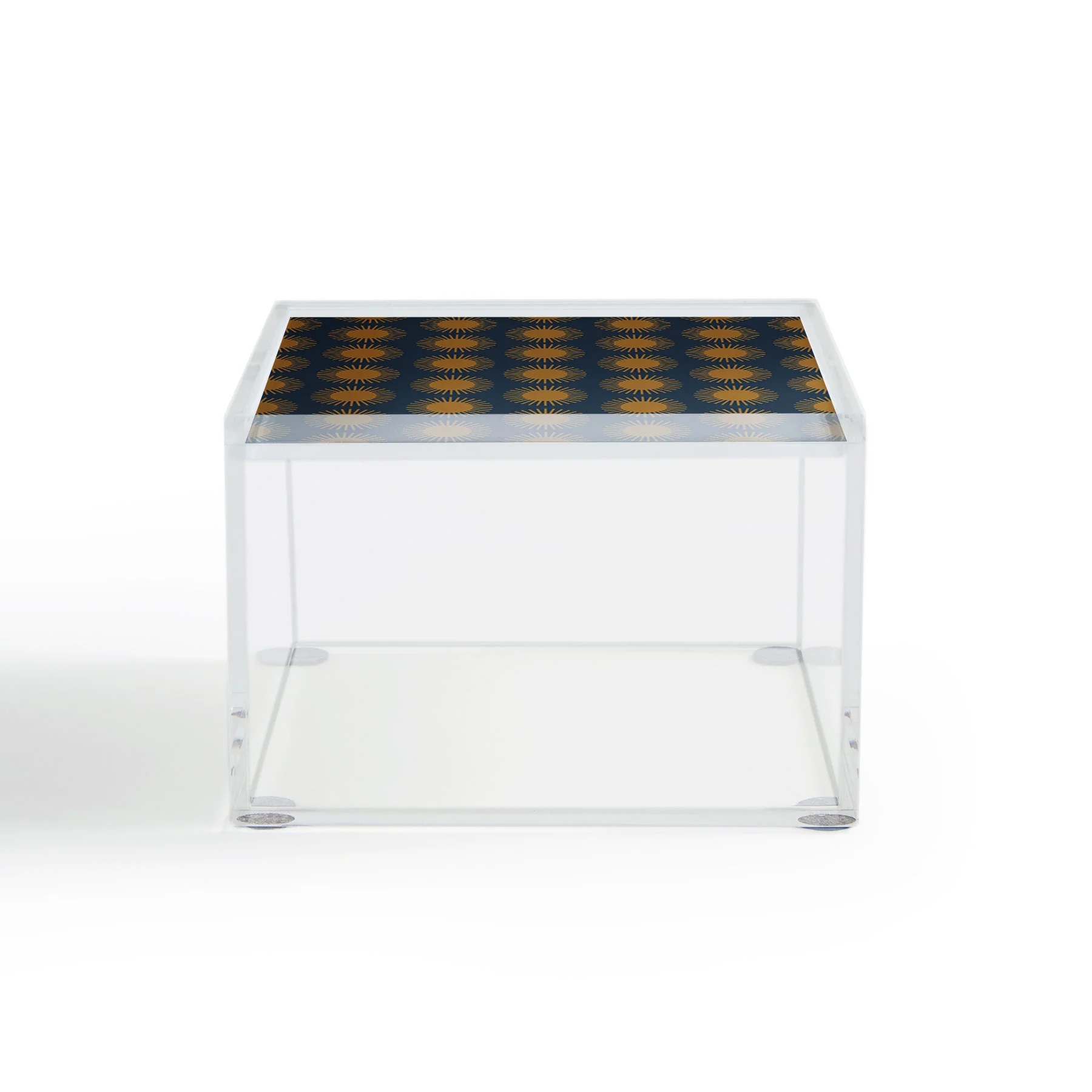Colour Poems Cheerful Sun Pattern Navy Blue Acrylic Box - Image 3