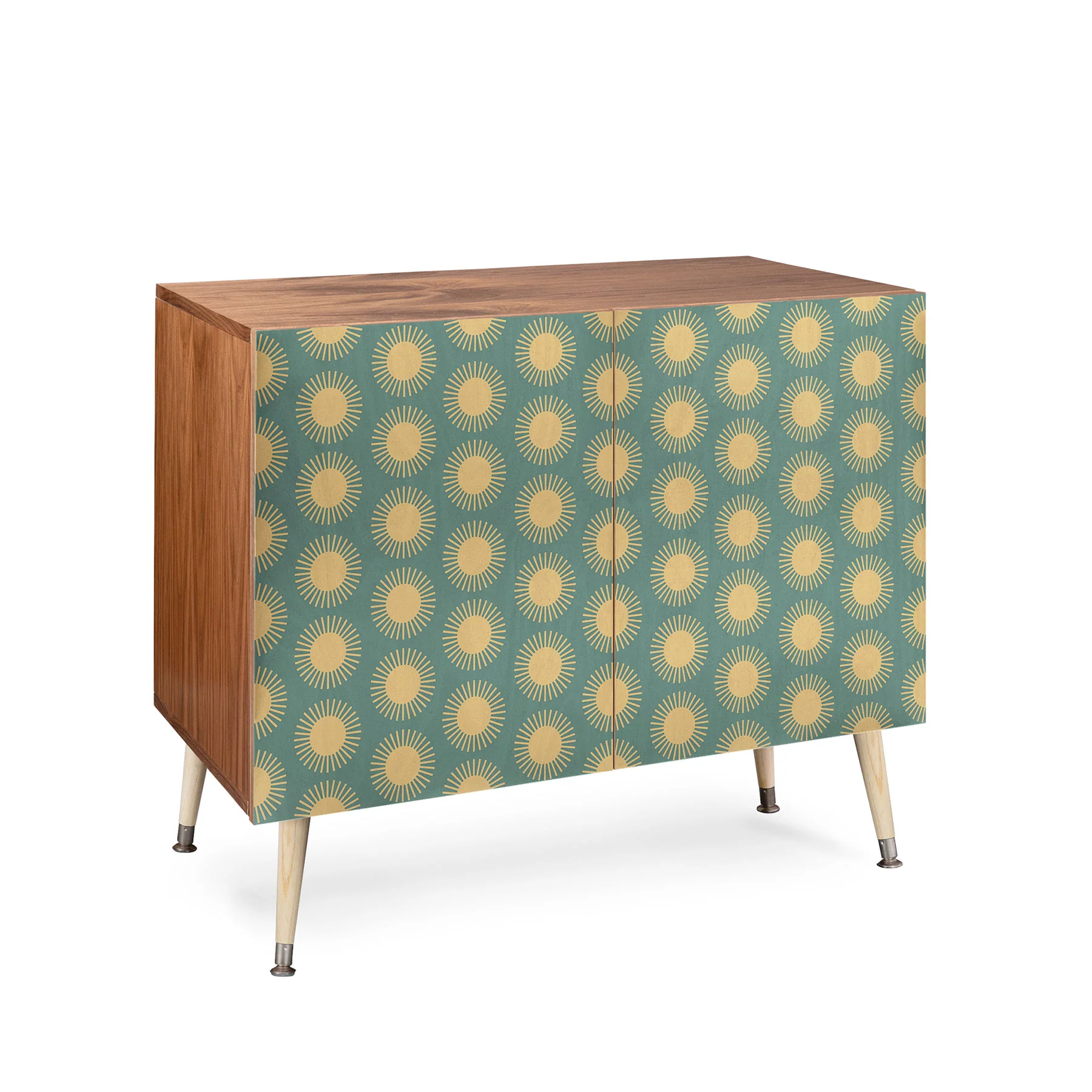 Colour Poems Cheerful Sun Pattern Sage Credenza - Image 14