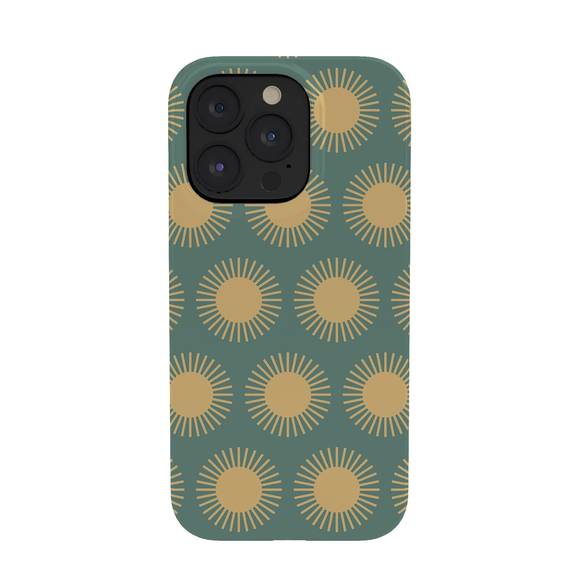 Colour Poems Cheerful Sun Pattern Sage Phone Case - Image 41