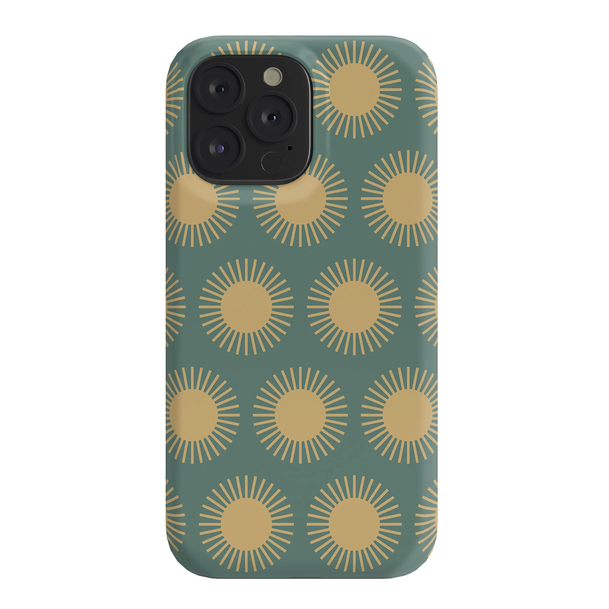 Colour Poems Cheerful Sun Pattern Sage Phone Case - Image 54