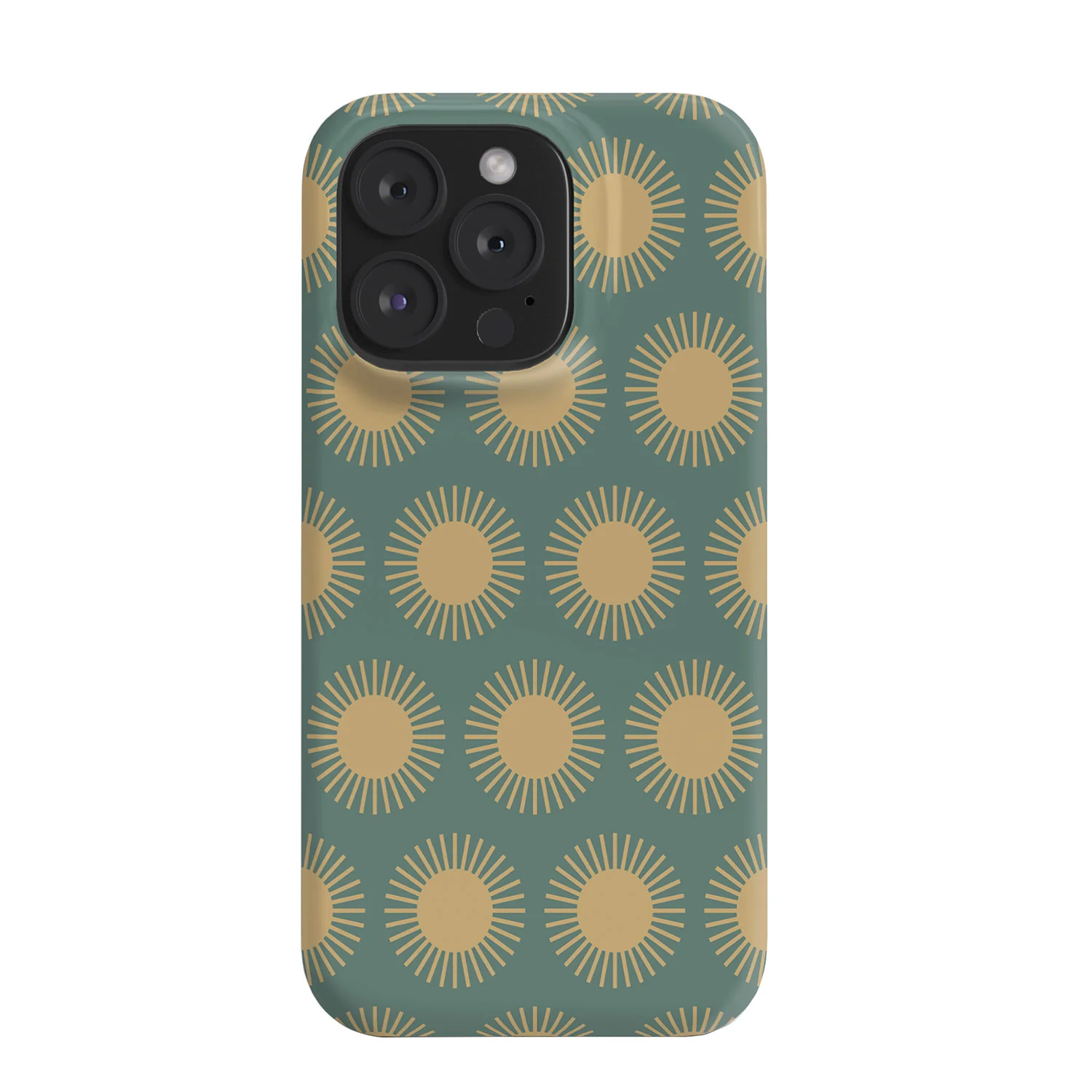 Colour Poems Cheerful Sun Pattern Sage Phone Case - Image 56