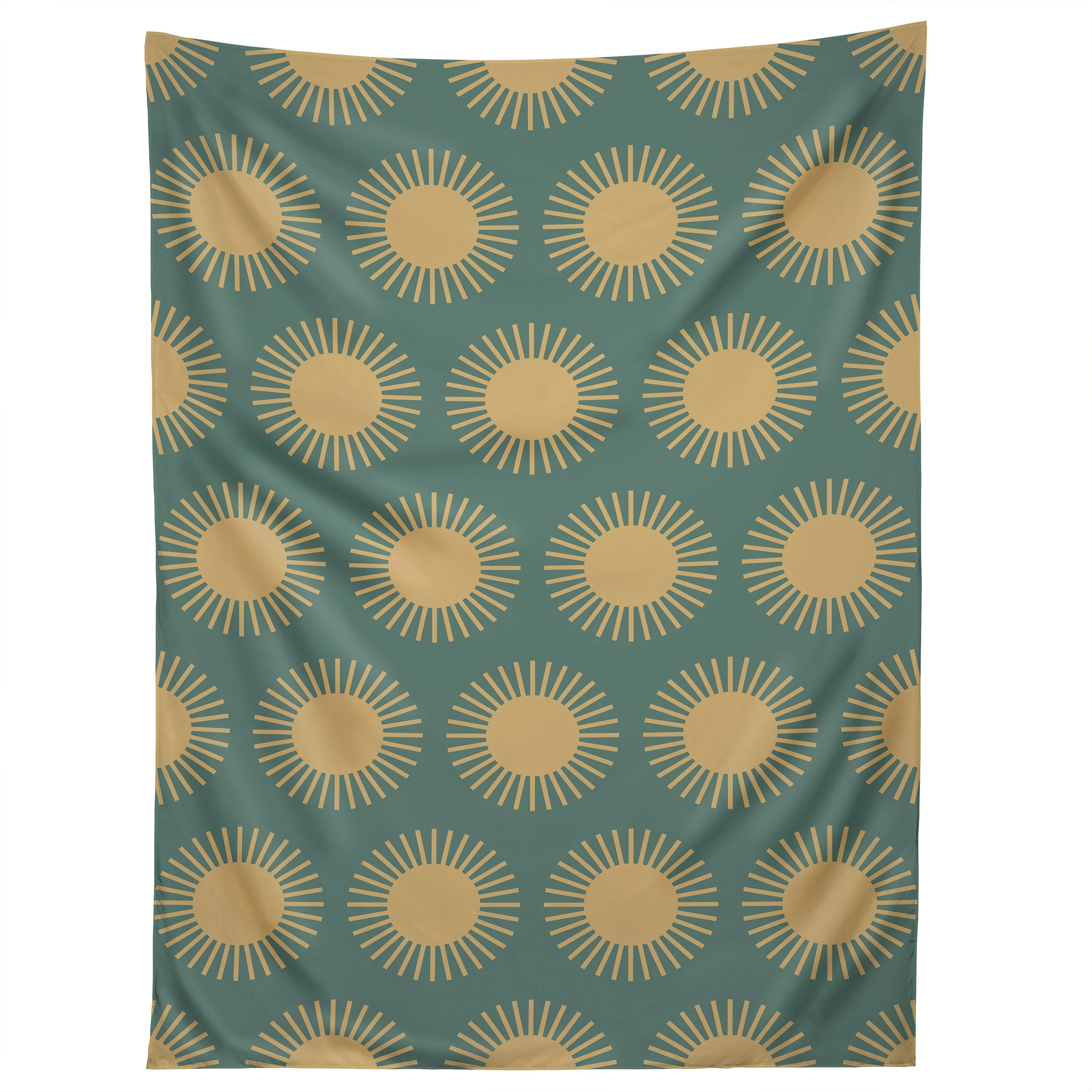 Colour Poems Cheerful Sun Pattern Sage Tapestry