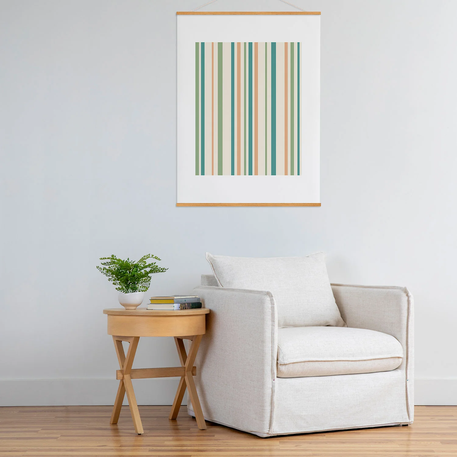 Colour Poems Classic Minimal Stripes II Art Print - Image 51