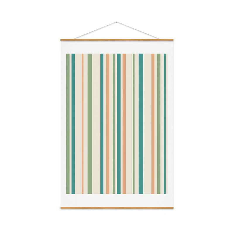 Colour Poems Classic Minimal Stripes II Art Print - Image 52