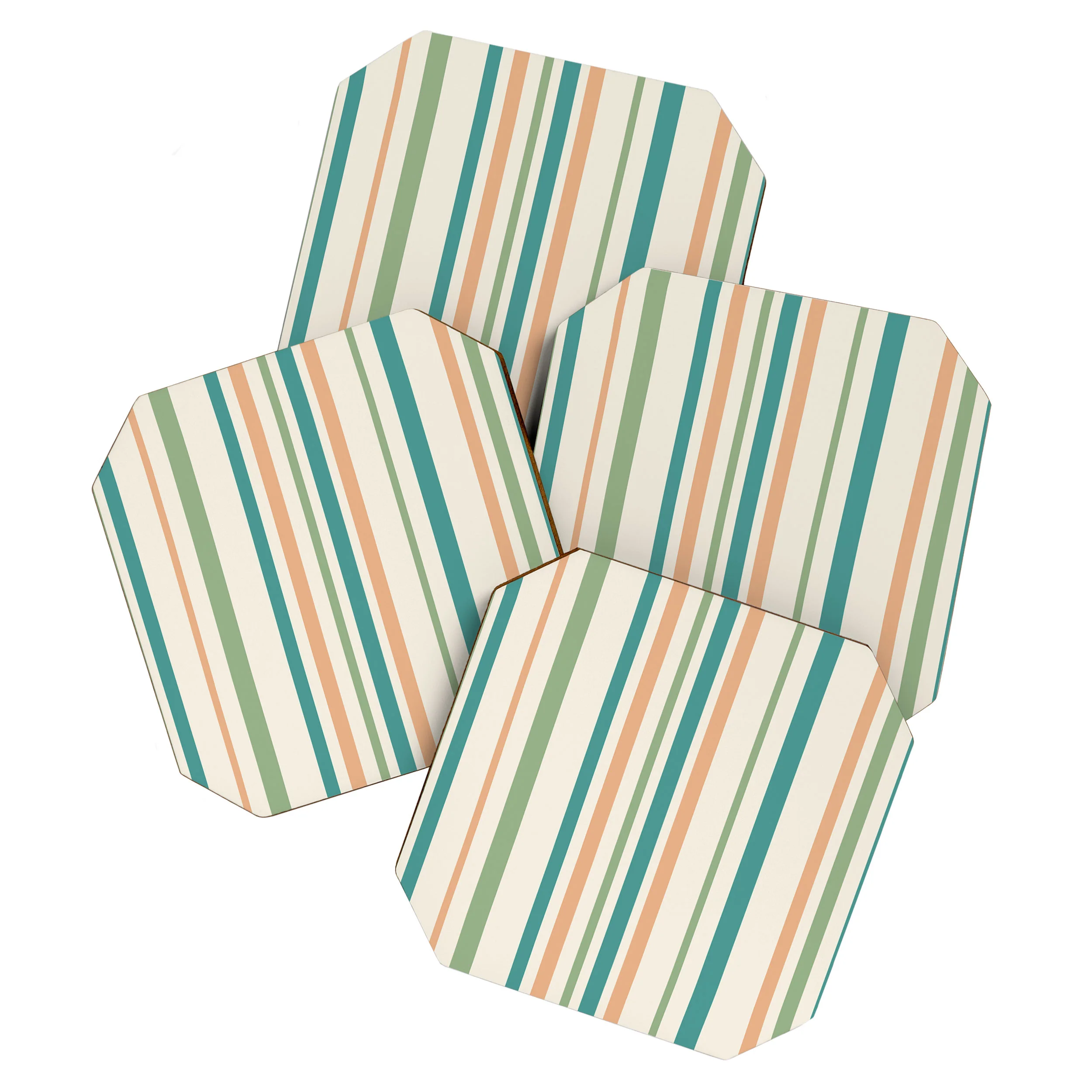 Colour Poems Classic Minimal Stripes II Coaster Set