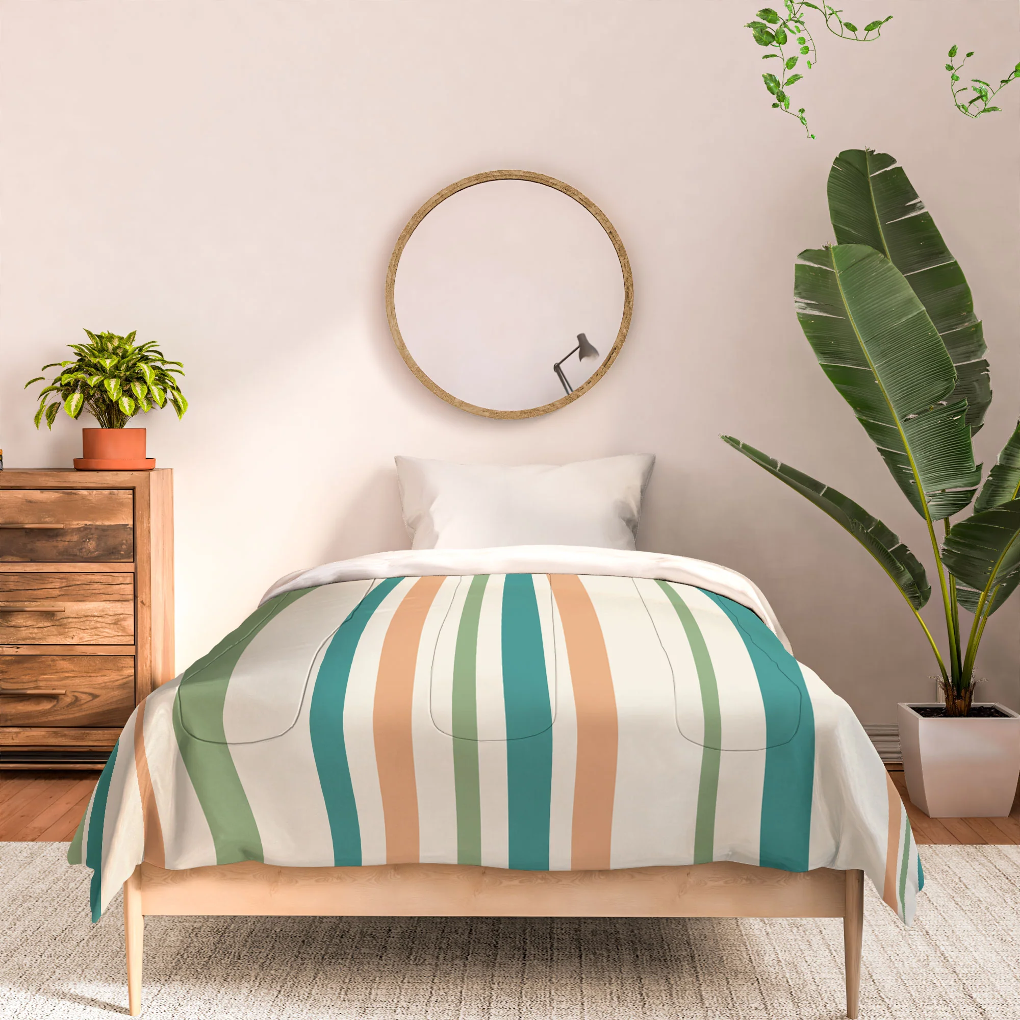 Colour Poems Classic Minimal Stripes II Comforter - Image 9