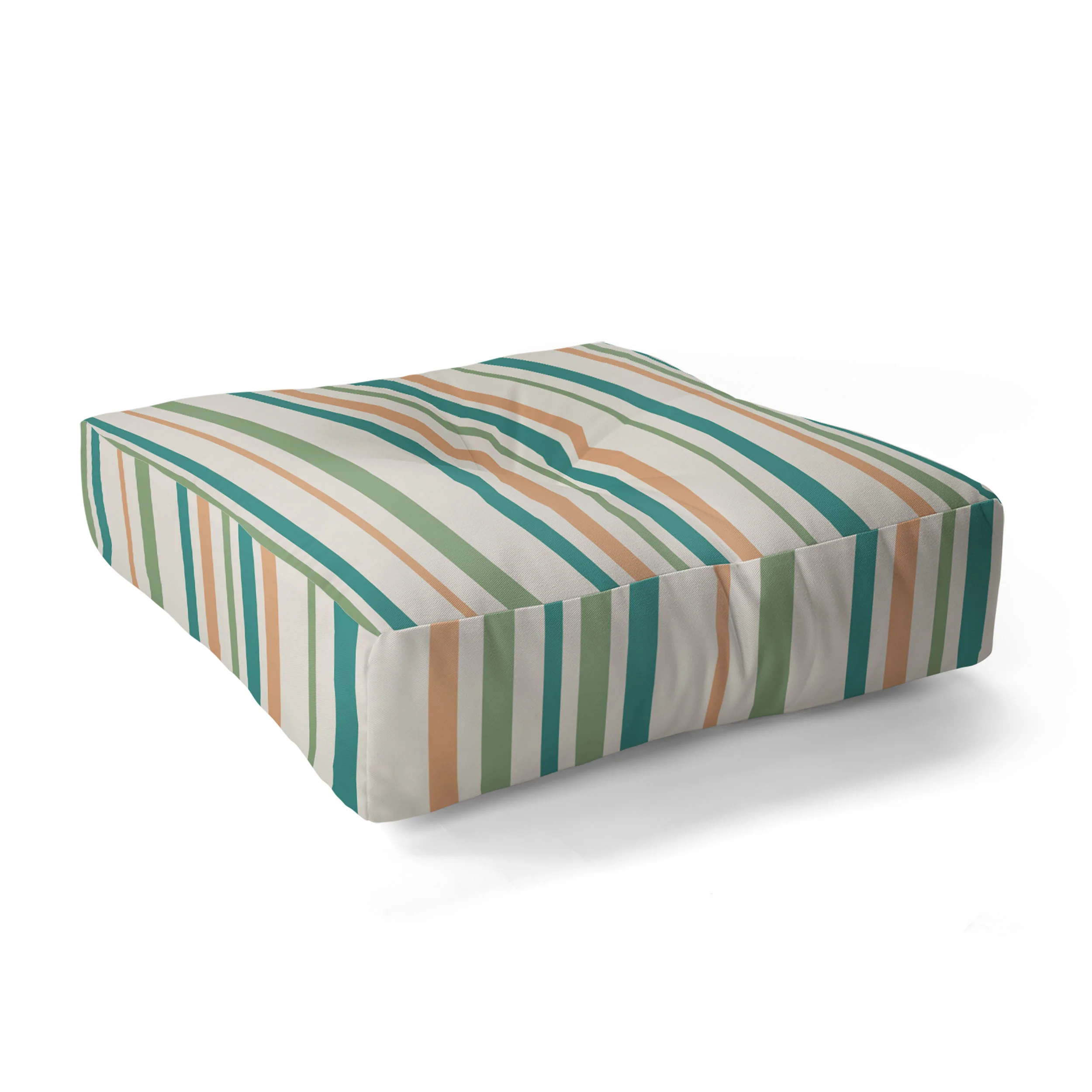 Colour Poems Classic Minimal Stripes II Floor Pillow Square