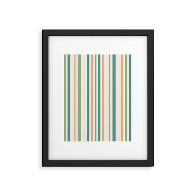 Colour Poems Classic Minimal Stripes II Framed Art Print - Image 27