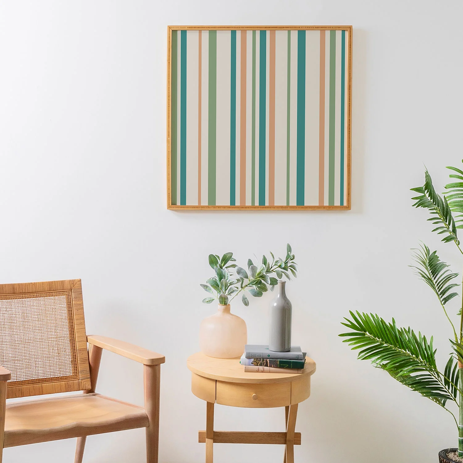 Colour Poems Classic Minimal Stripes II Framed Wall Art - Image 6