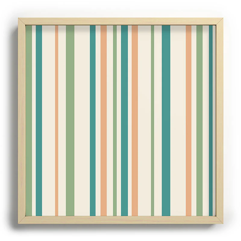 Colour Poems Classic Minimal Stripes II Recessed Framing Square - Image 13