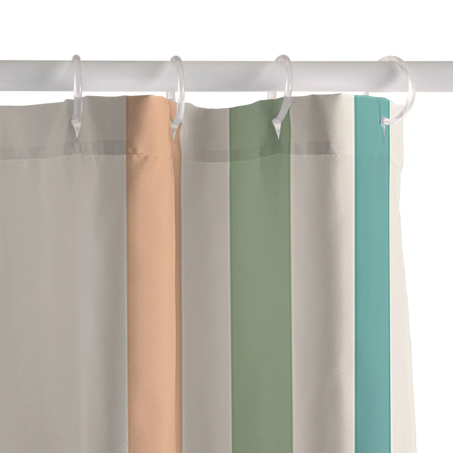 Colour Poems Classic Minimal Stripes II Shower Curtain - Image 5
