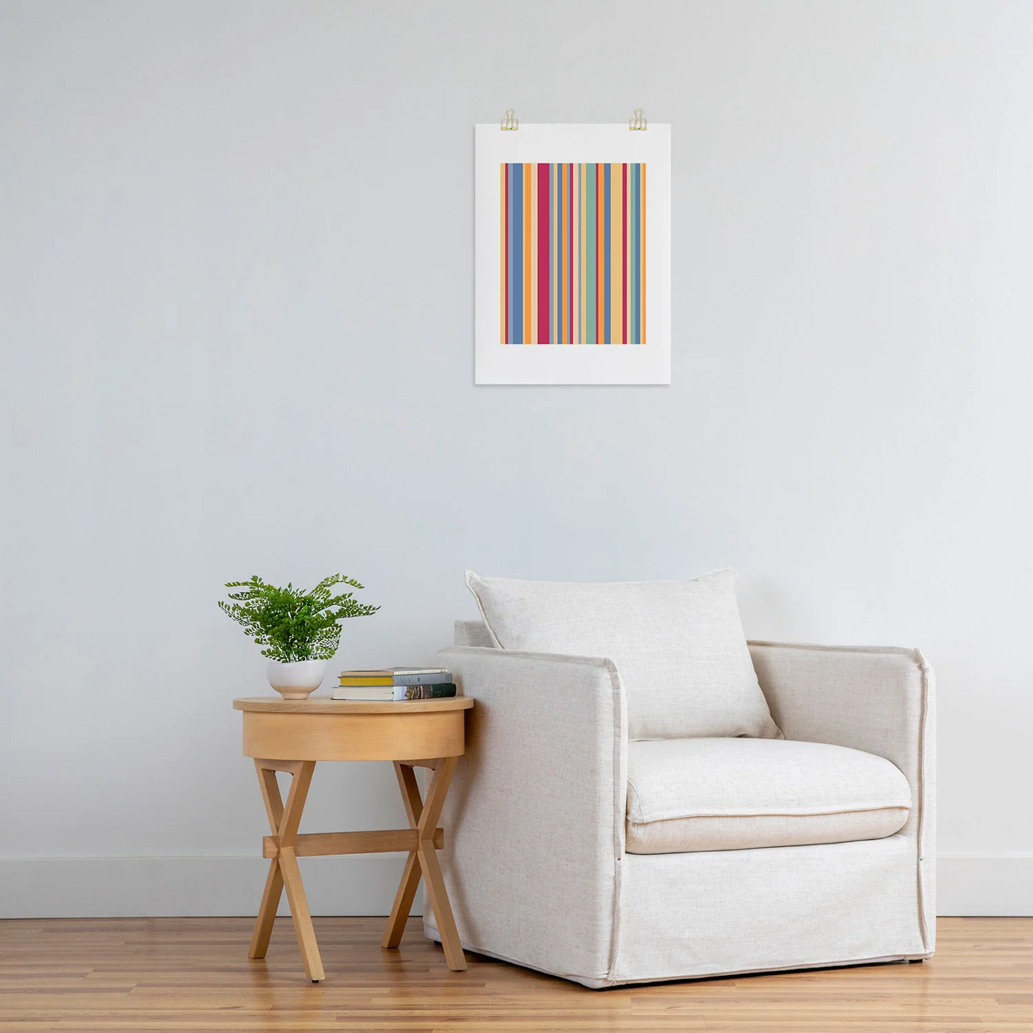 Colour Poems Classic Retro Stripes I Art Print - Image 12