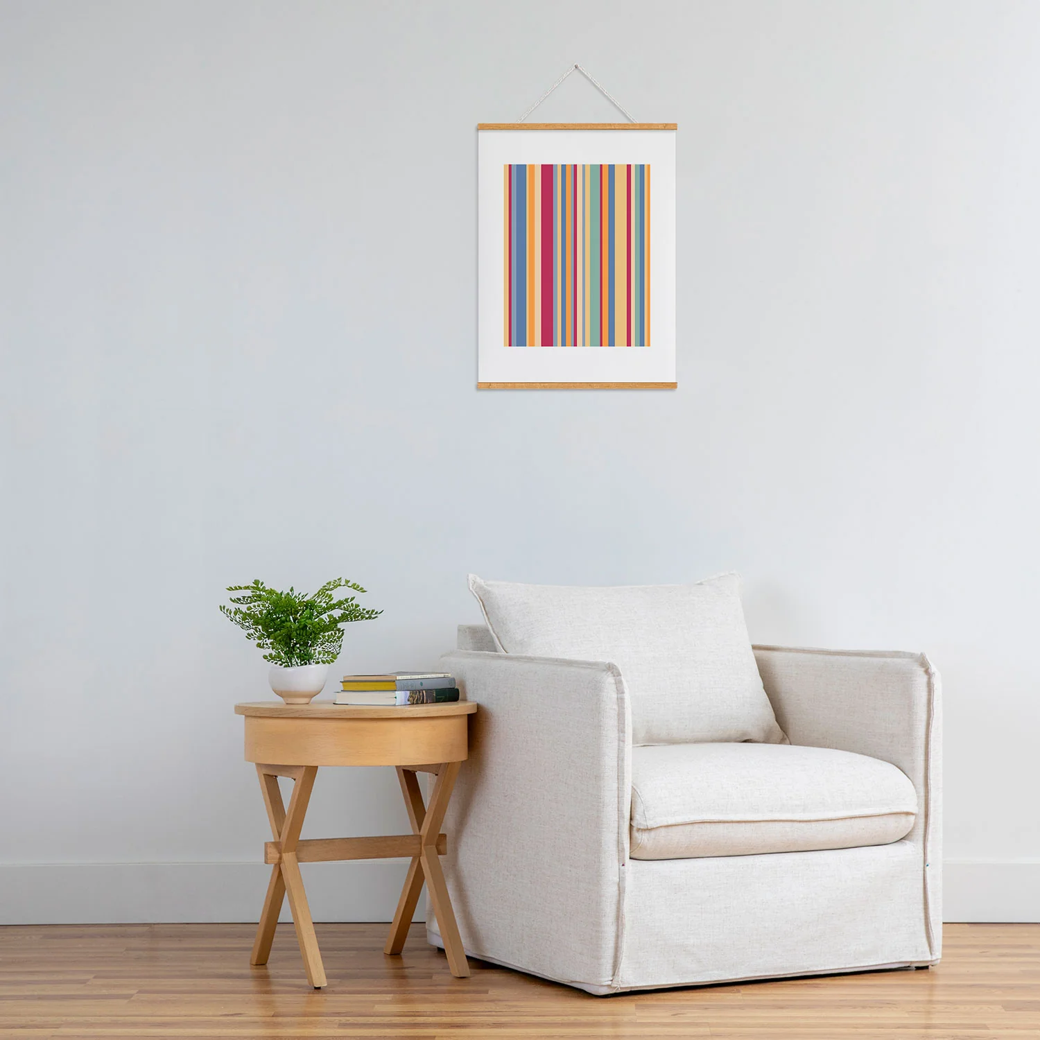 Colour Poems Classic Retro Stripes I Art Print - Image 39