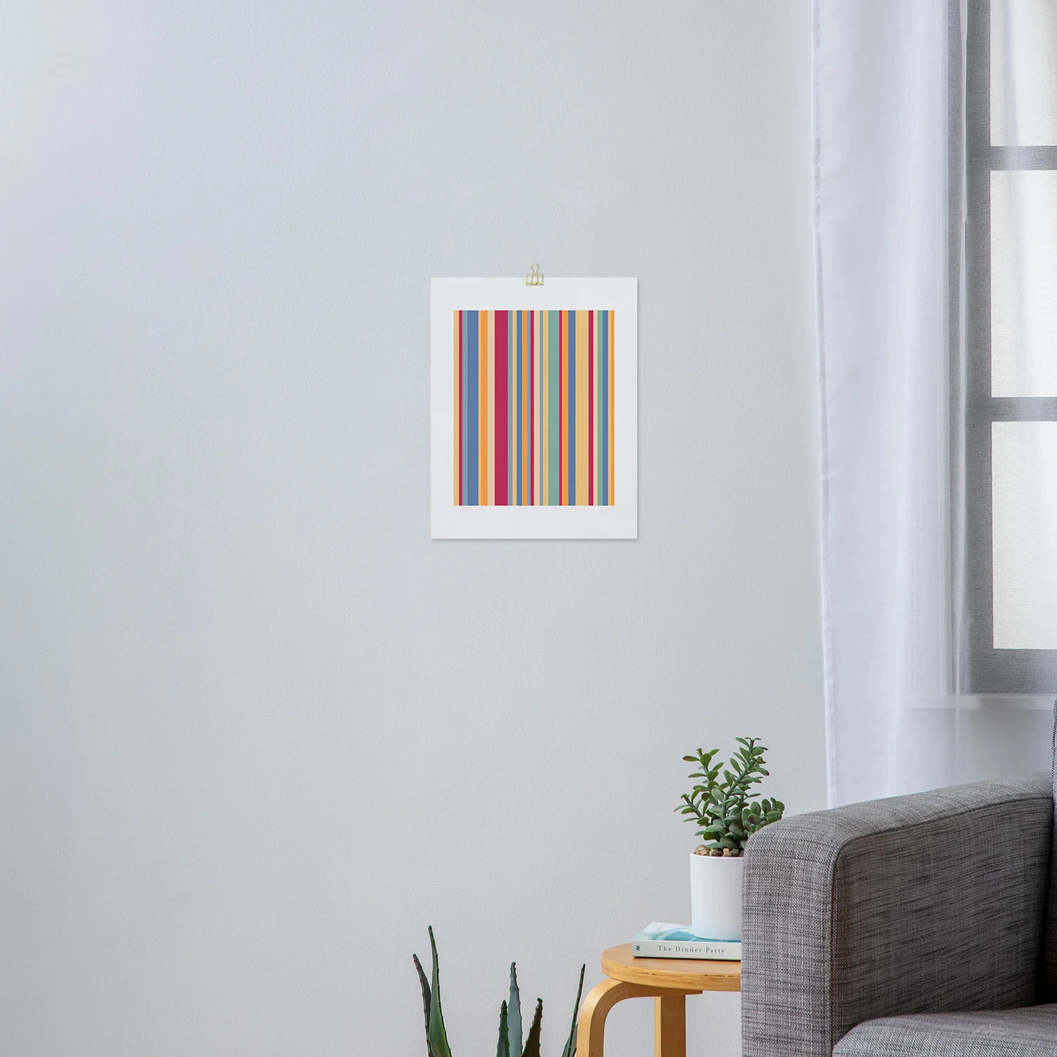 Colour Poems Classic Retro Stripes I Art Print - Image 6