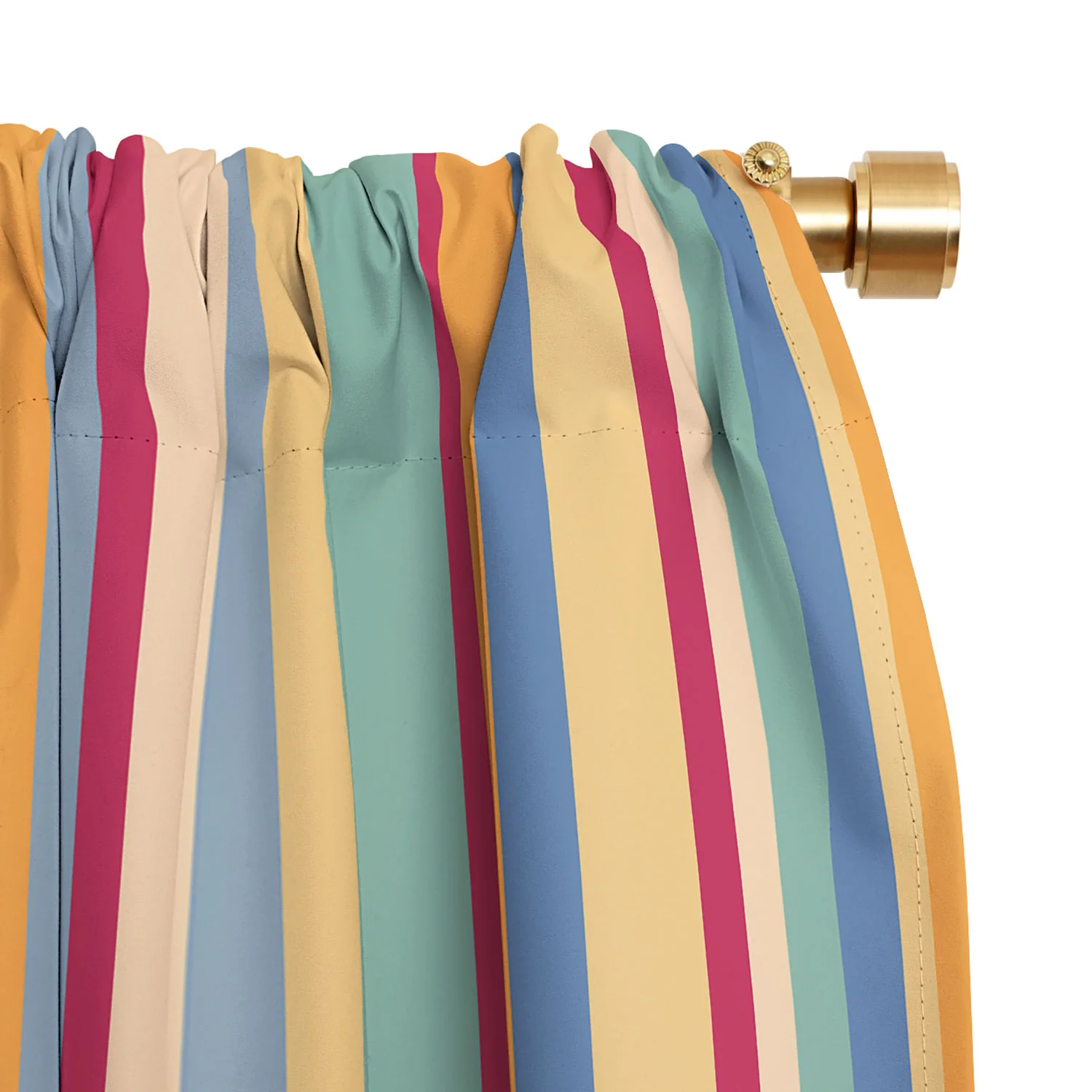 Colour Poems Classic Retro Stripes I Blackout Non Repeat - Image 3