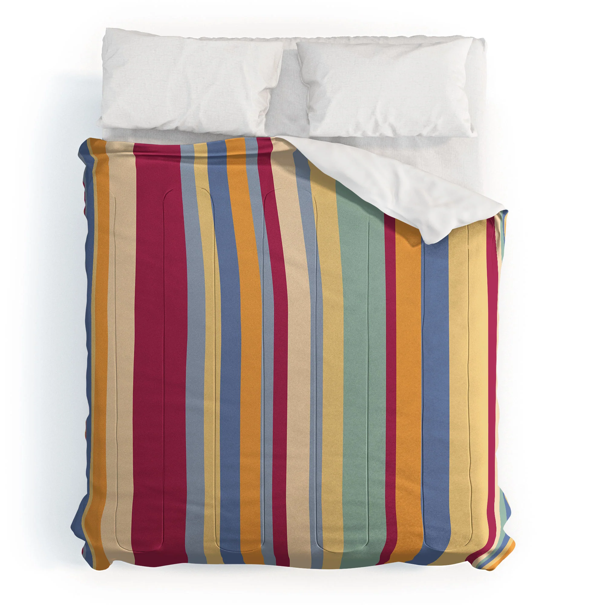 Colour Poems Classic Retro Stripes I Comforter - Image 13