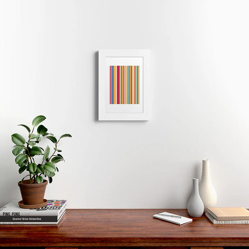 Colour Poems Classic Retro Stripes I Framed Art Print - Image 18