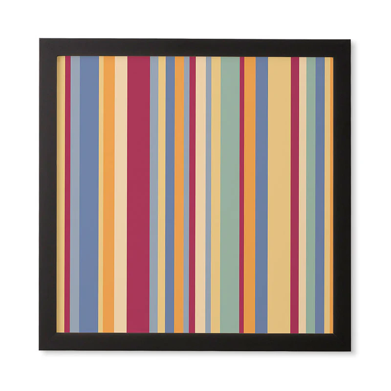 Colour Poems Classic Retro Stripes I Framed Wall Art - Image 9