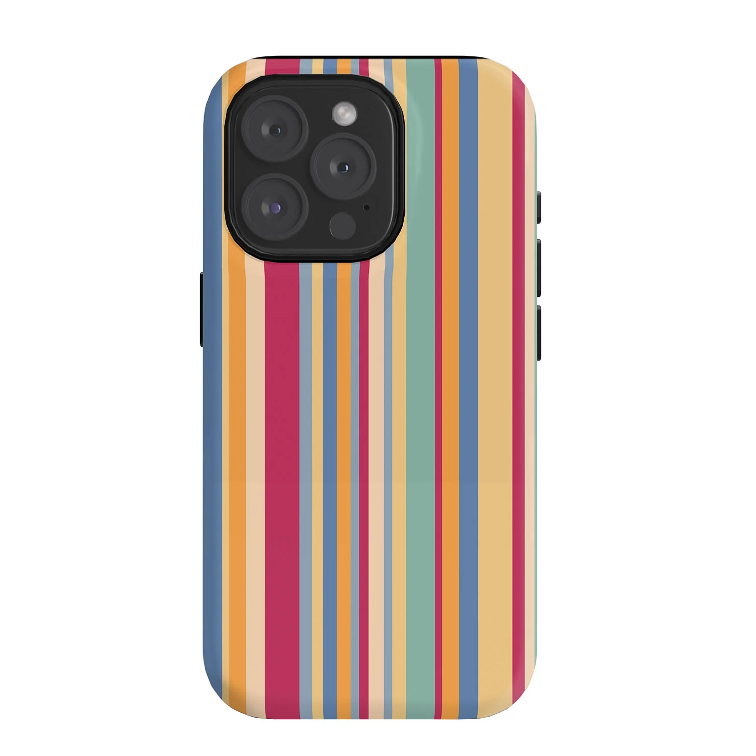 Colour Poems Classic Retro Stripes I Phone Case - Image 60