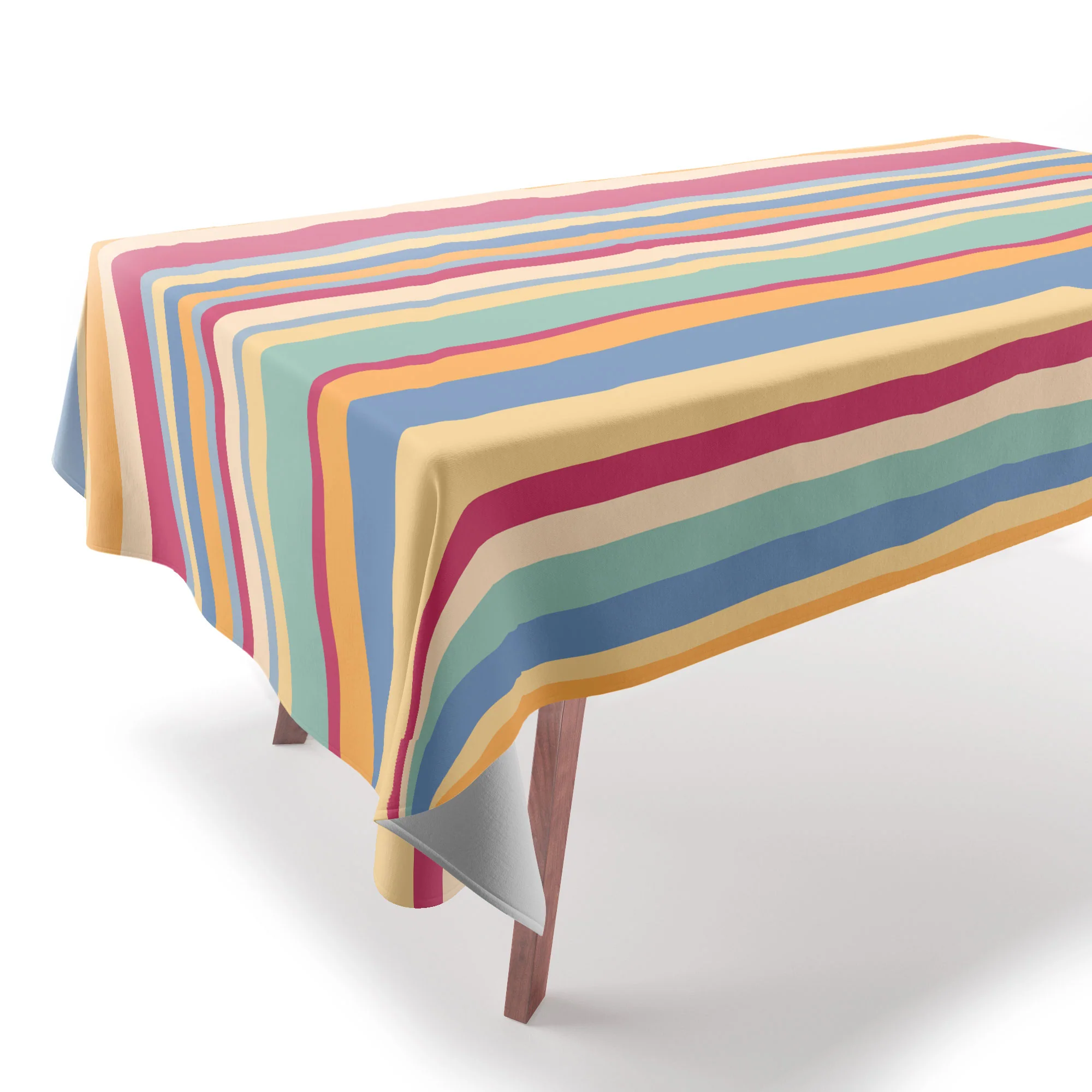 Colour Poems Classic Retro Stripes I Tablecloth - Image 2