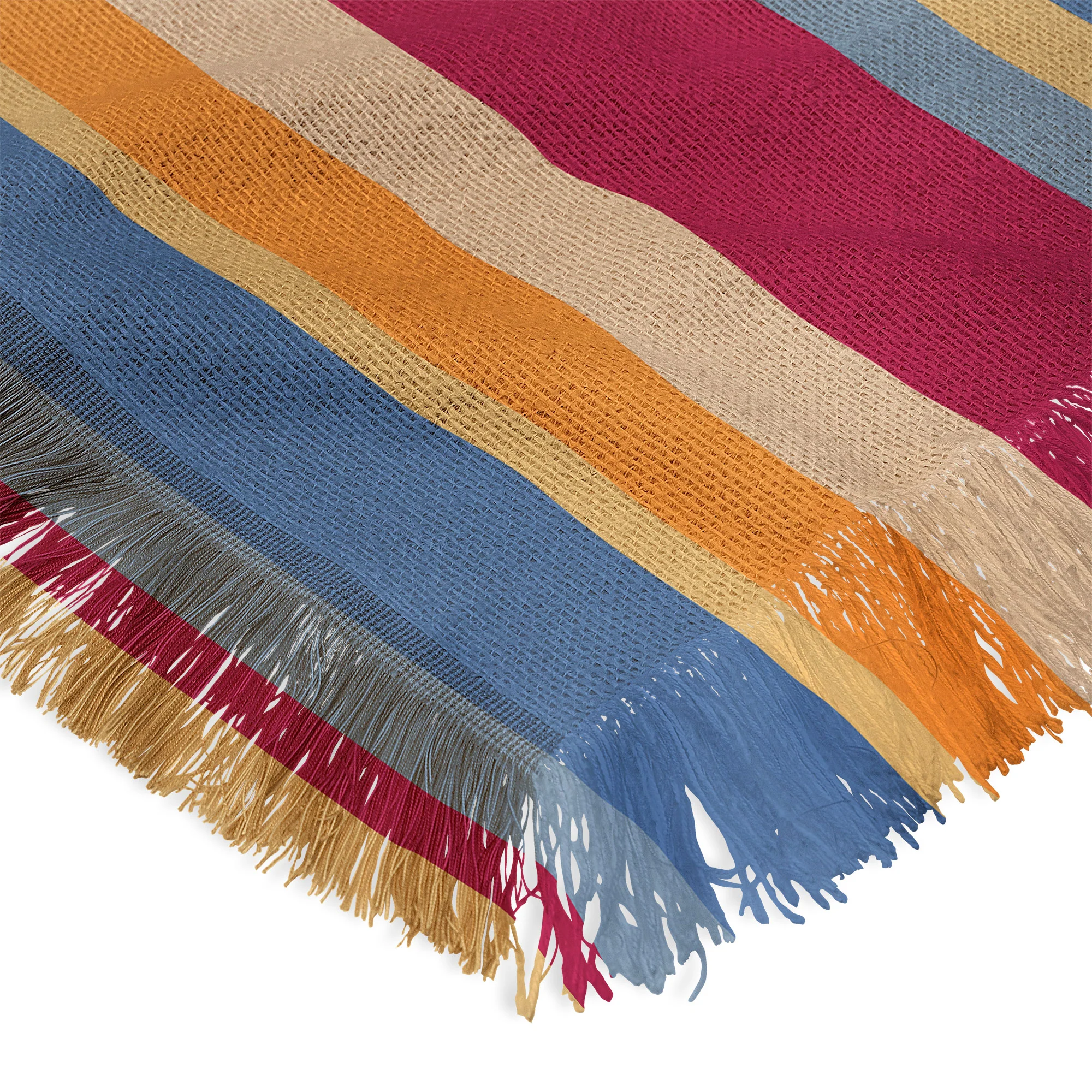 Colour Poems Classic Retro Stripes I Throw Blanket - Image 5