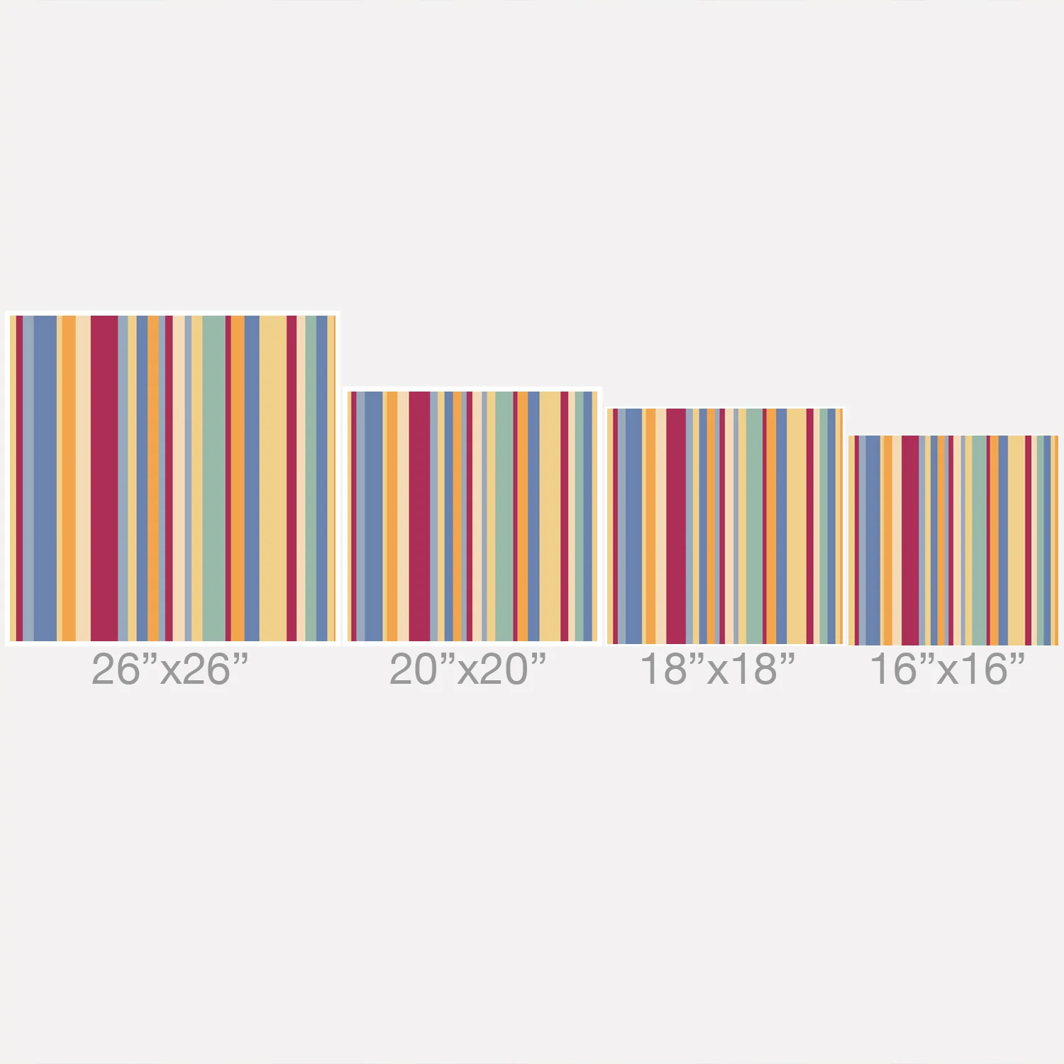 Colour Poems Classic Retro Stripes I Throw Pillow - Image 5
