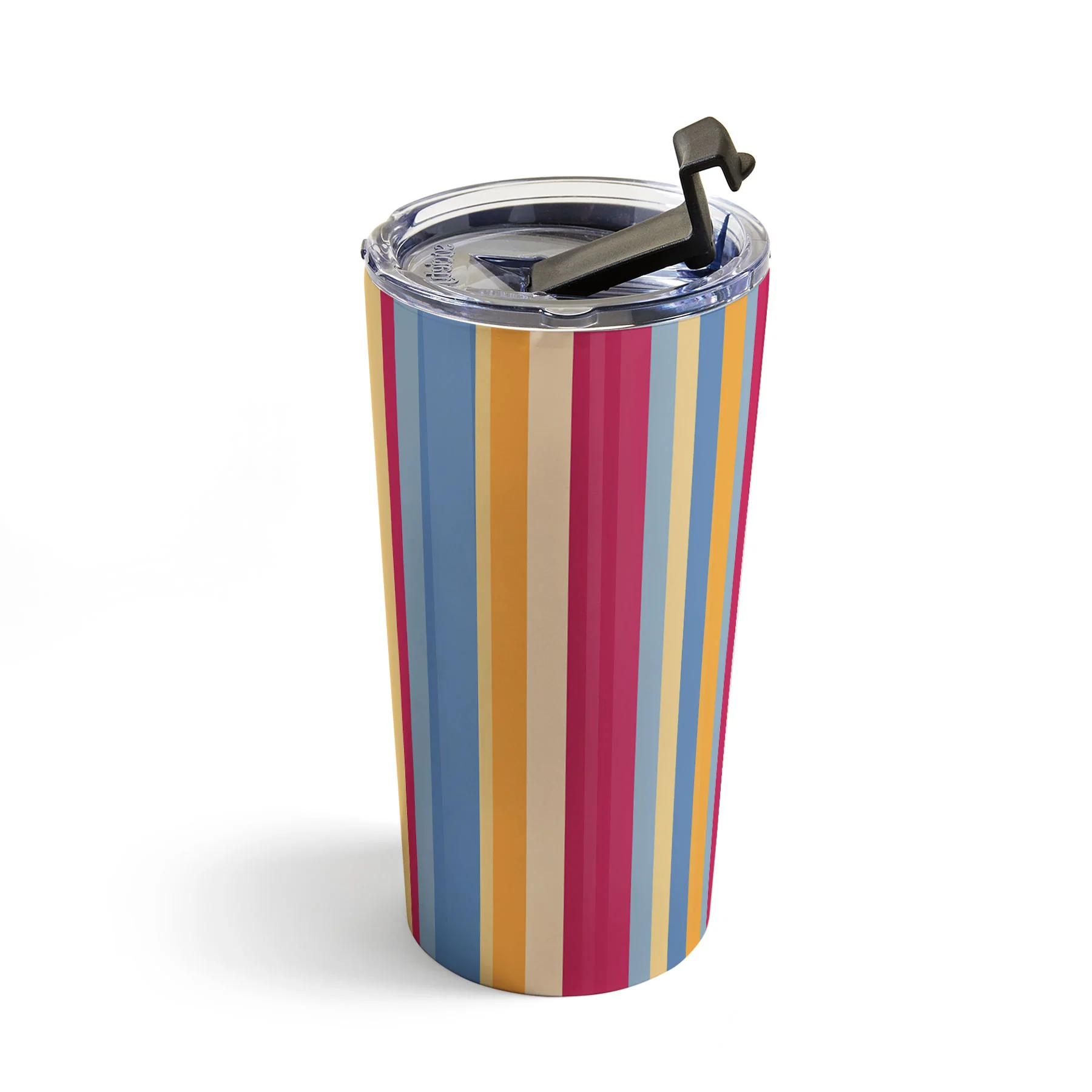 Colour Poems Classic Retro Stripes I Travel Mug - Image 2