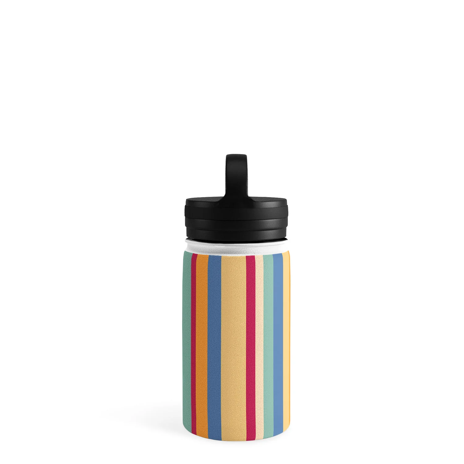 Colour Poems Classic Retro Stripes I Water Bottle - Image 11