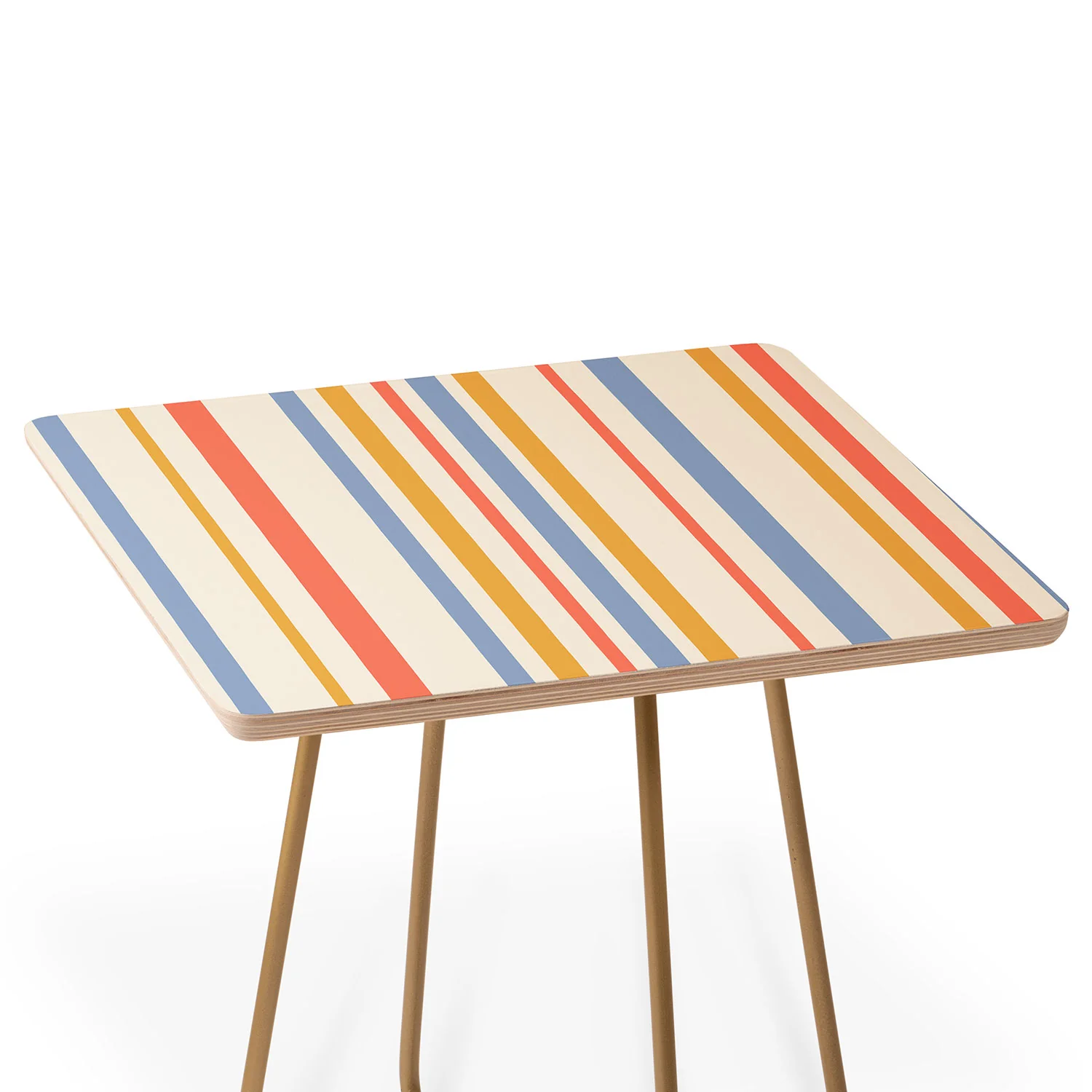 Colour Poems Classic Retro Stripes III Side Table - Image 3