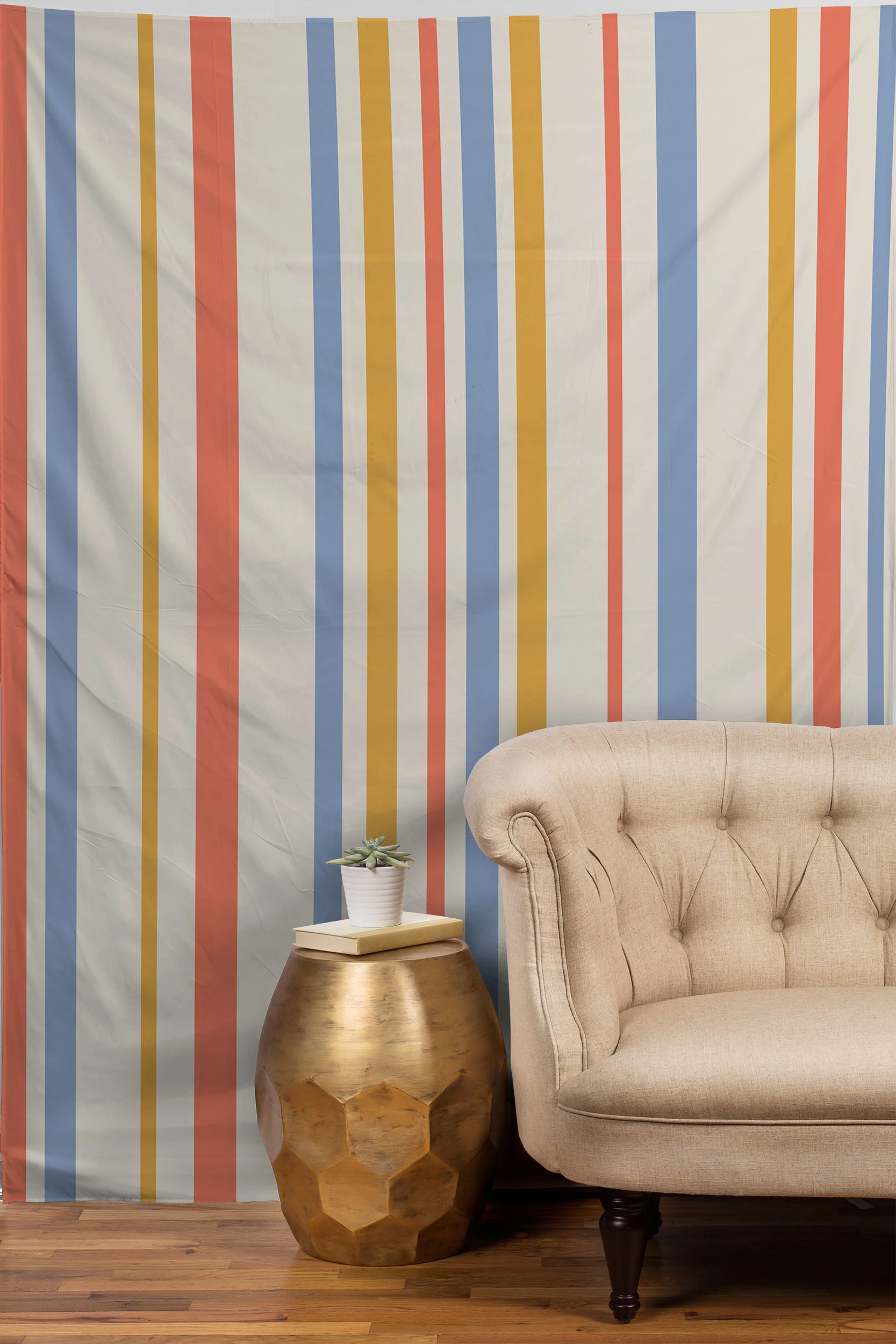 Colour Poems Classic Retro Stripes III Tapestry - Image 2