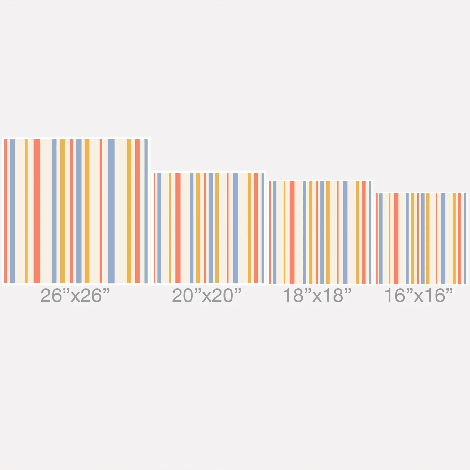 Colour Poems Classic Retro Stripes III Throw Pillow - Image 5