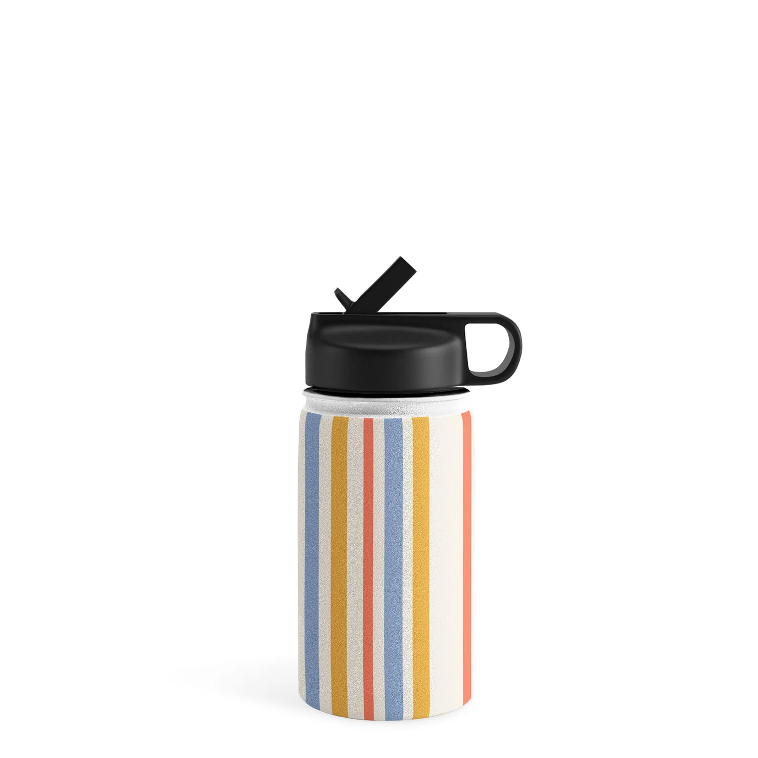 Colour Poems Classic Retro Stripes III Water Bottle - Image 5