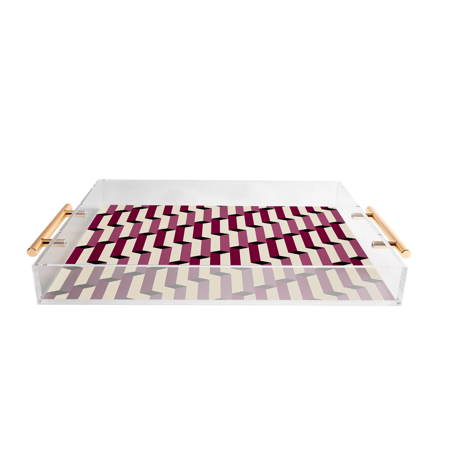 Colour Poems Columns Pattern I Acrylic Tray - Image 4