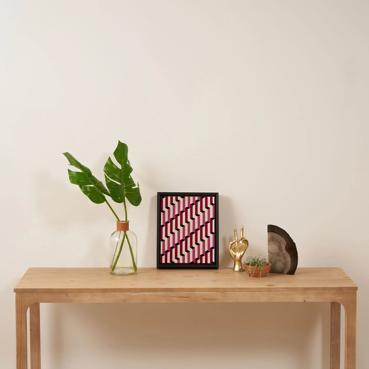 Colour Poems Columns Pattern I Art Canvas - Image 11