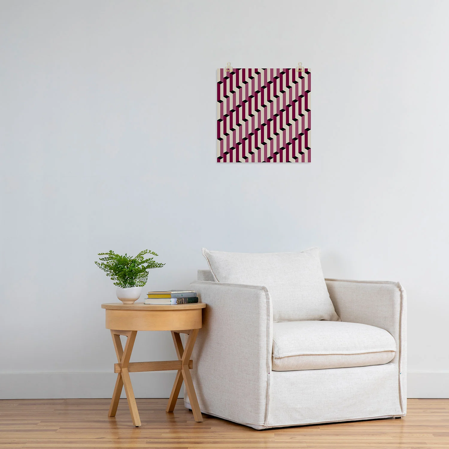 Colour Poems Columns Pattern I Art Print - Image 18