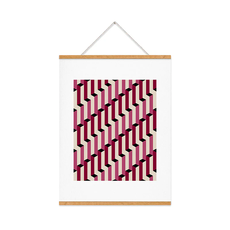 Colour Poems Columns Pattern I Art Print - Image 37