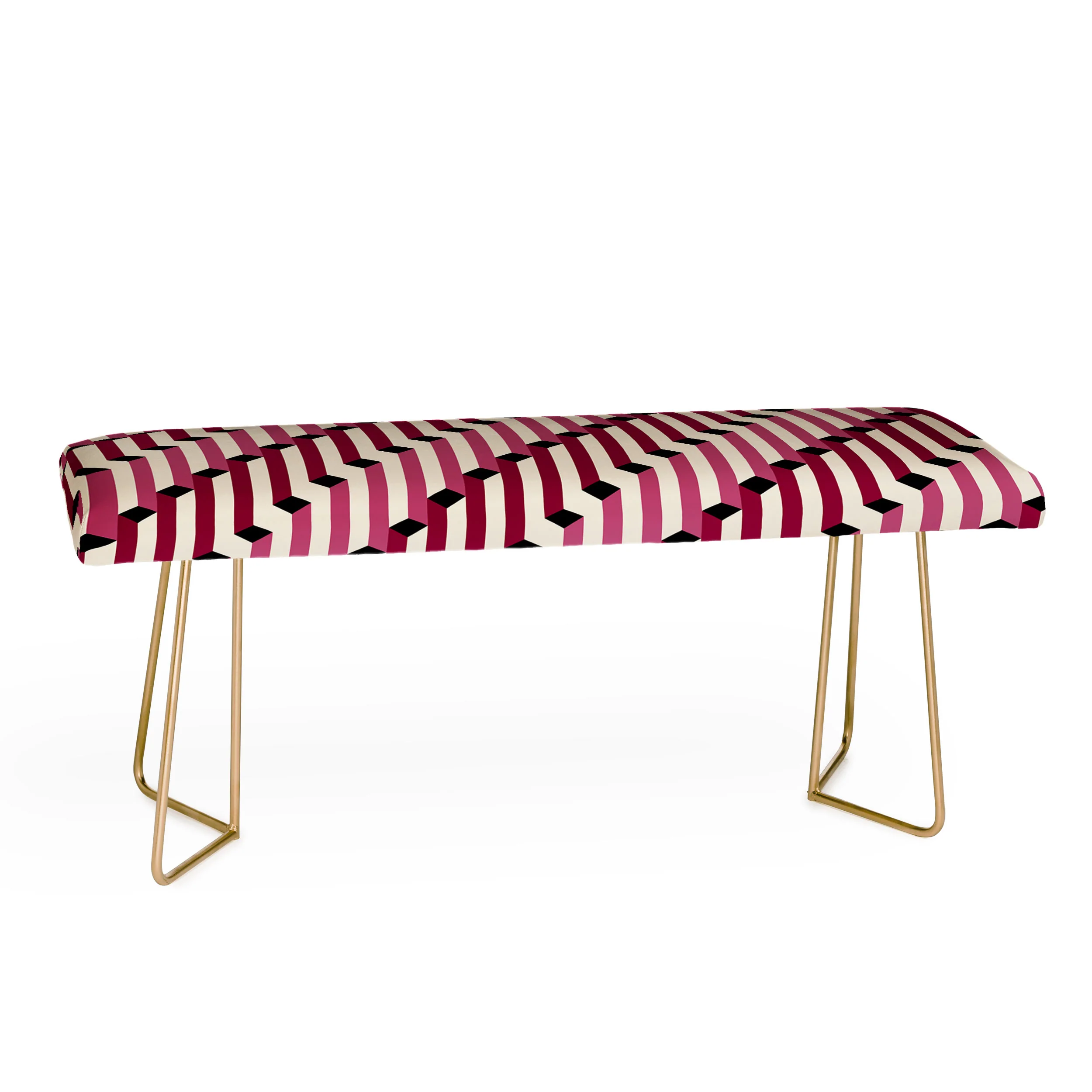 Colour Poems Columns Pattern I Bench