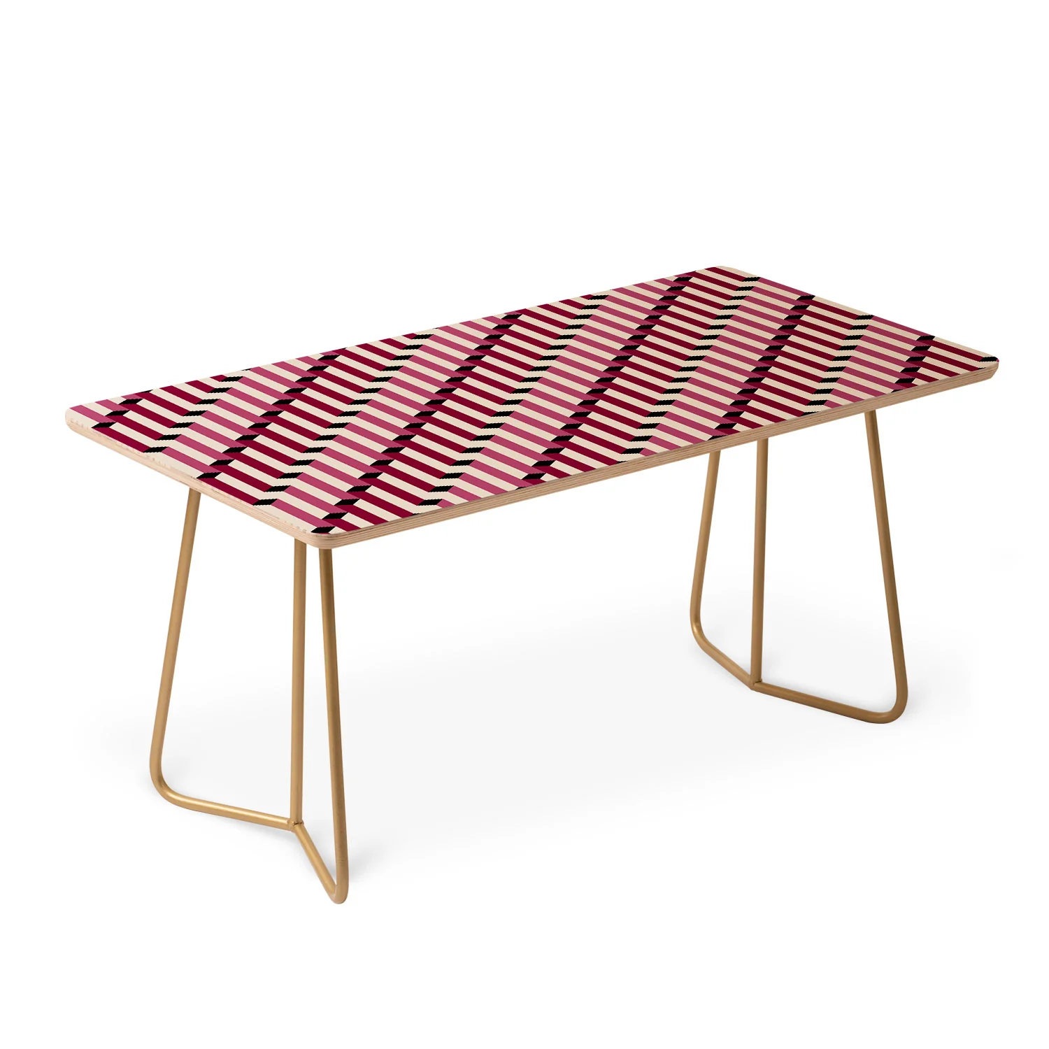Colour Poems Columns Pattern I Coffee Table - Image 3