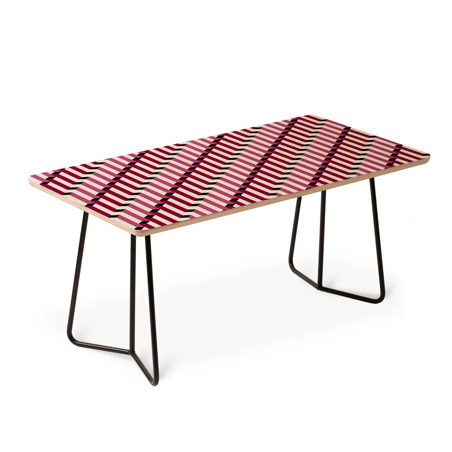 Colour Poems Columns Pattern I Coffee Table - Image 4