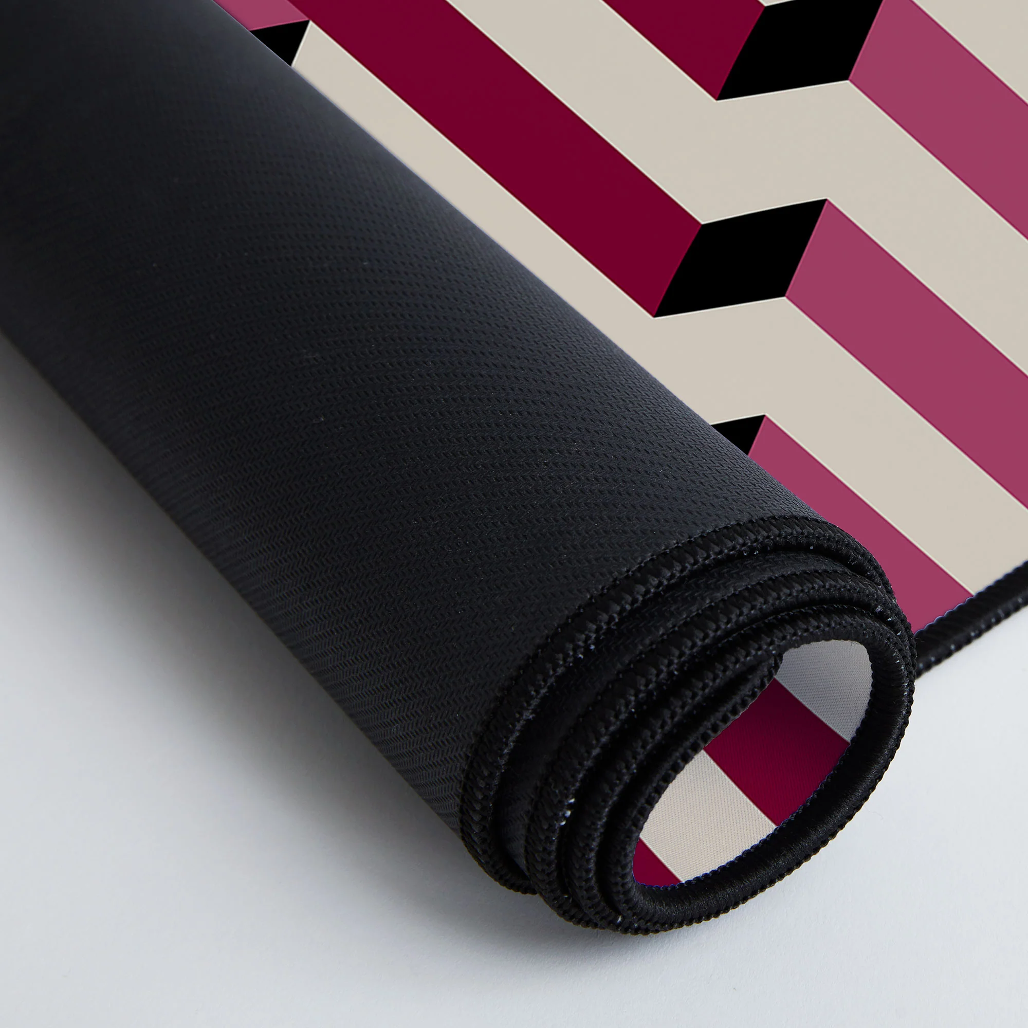 Colour Poems Columns Pattern I Desk Mat - Image 4