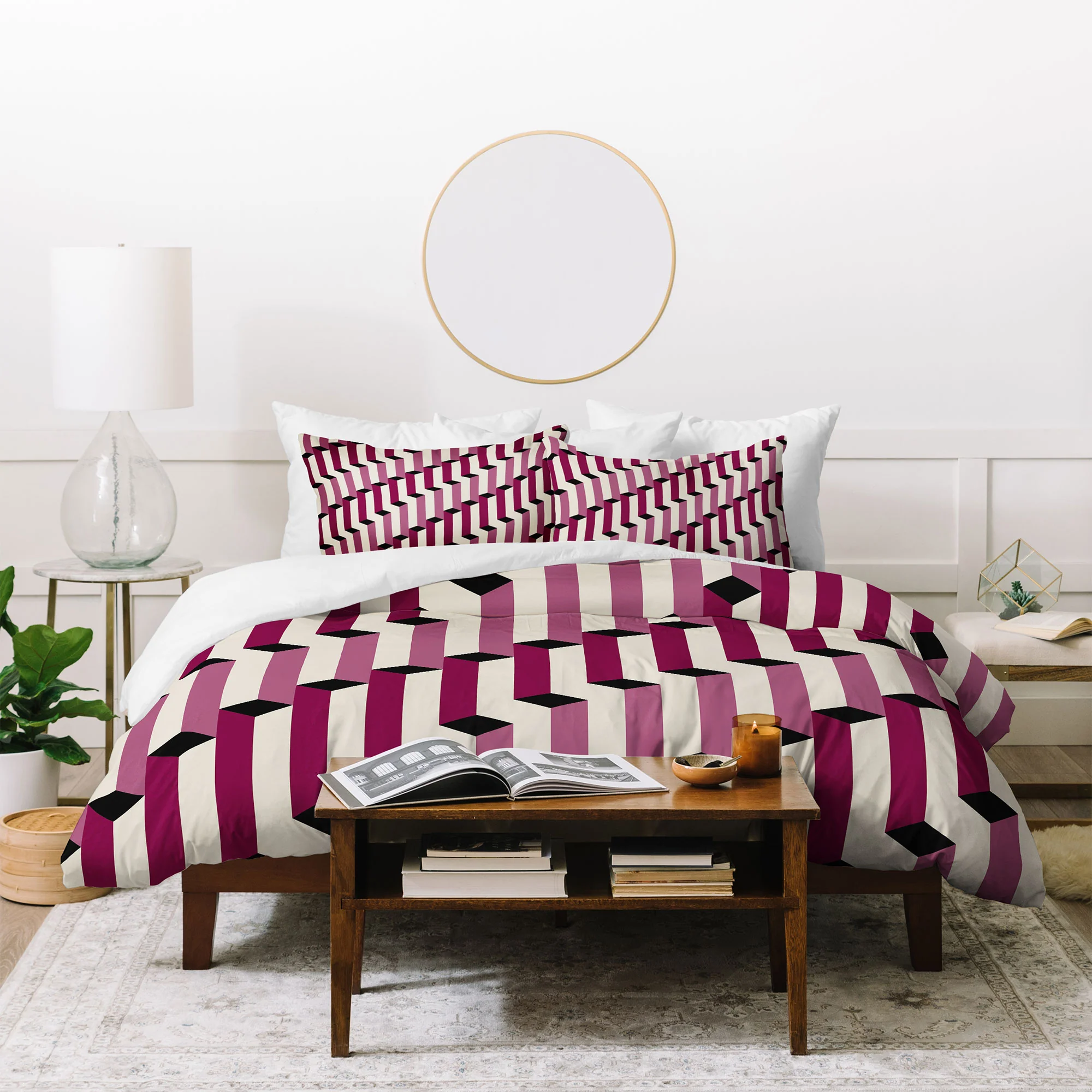 Colour Poems Columns Pattern I Duvet Cover - Image 48