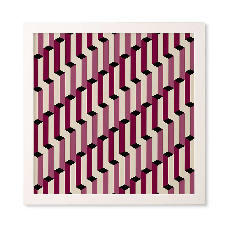 Colour Poems Columns Pattern I Framed Wall Art - Image 15