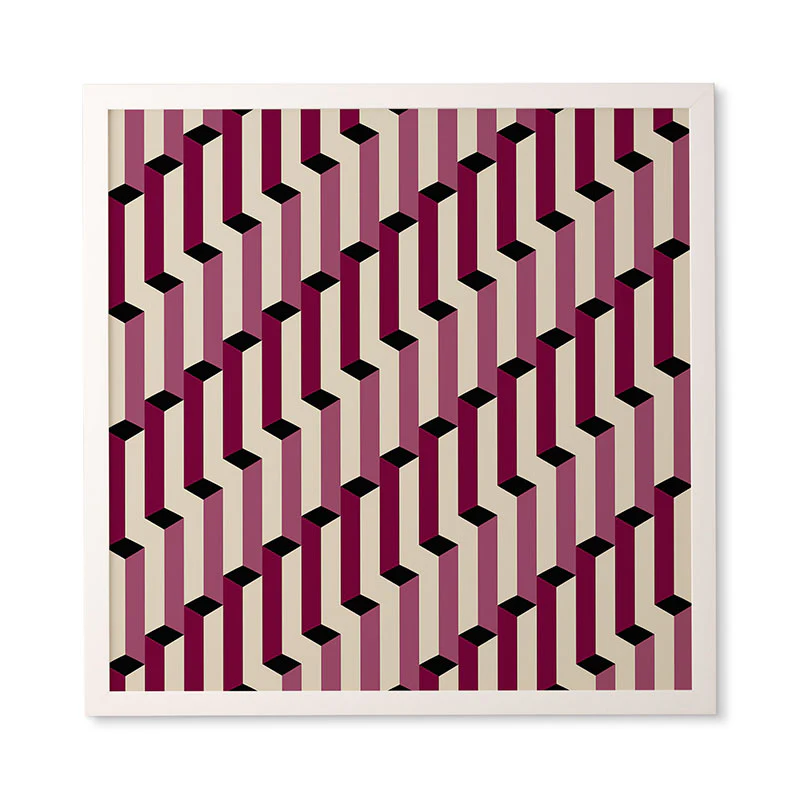 Colour Poems Columns Pattern I Framed Wall Art - Image 17