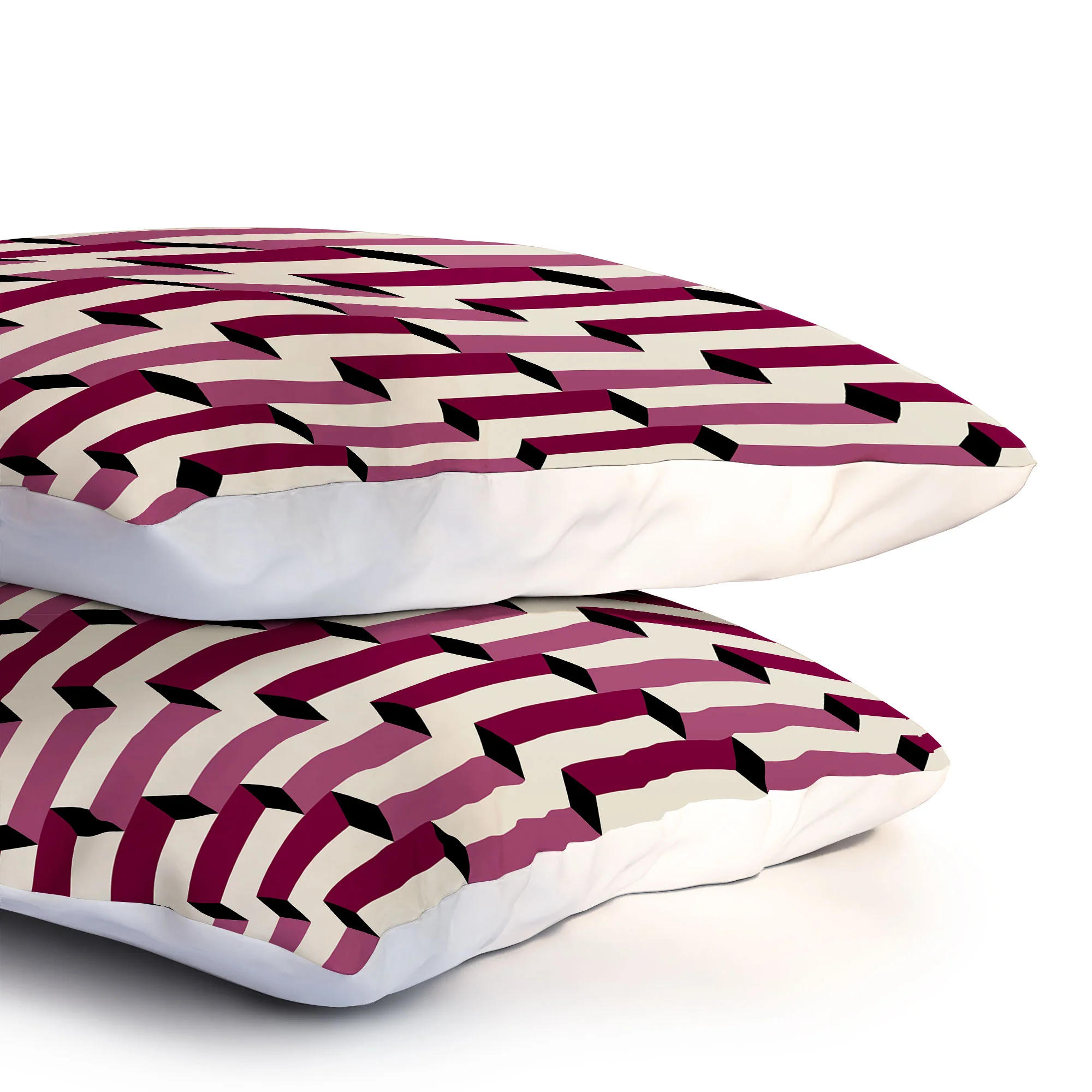 Colour Poems Columns Pattern I Pillow Shams - Image 3